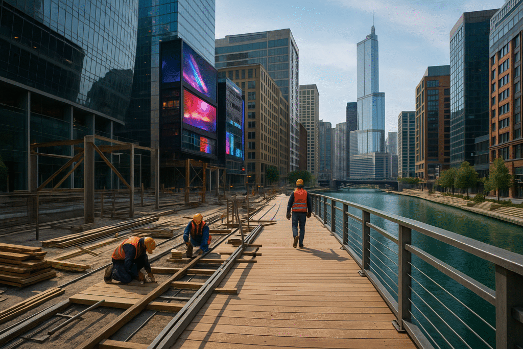 New boardwalks under construction USA 2025