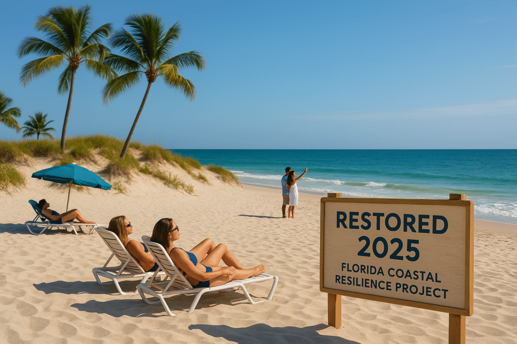 Beach restoration projects in Florida 2025