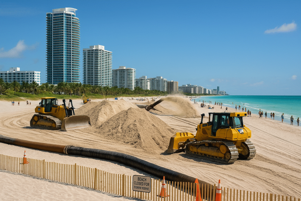 Beach restoration projects in Florida 2025
