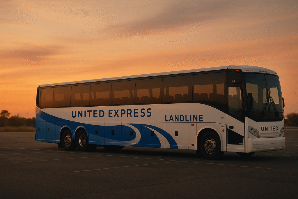 united airlines discontinue landline bus