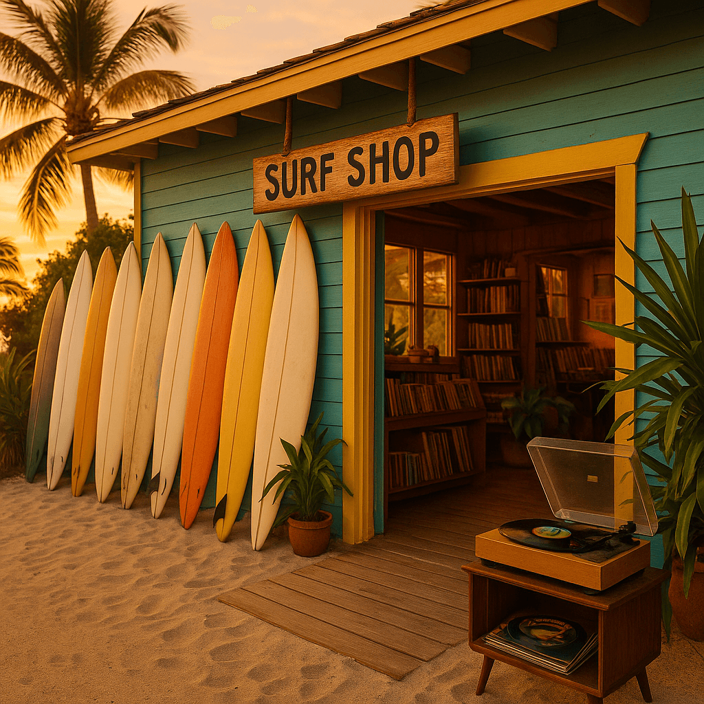 Surf and Vinyl Shops in Cocoa Beach