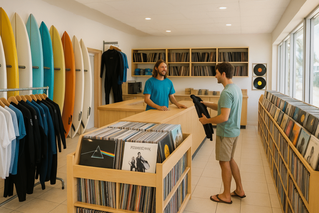 Surf and Vinyl Shops in Cocoa Beach