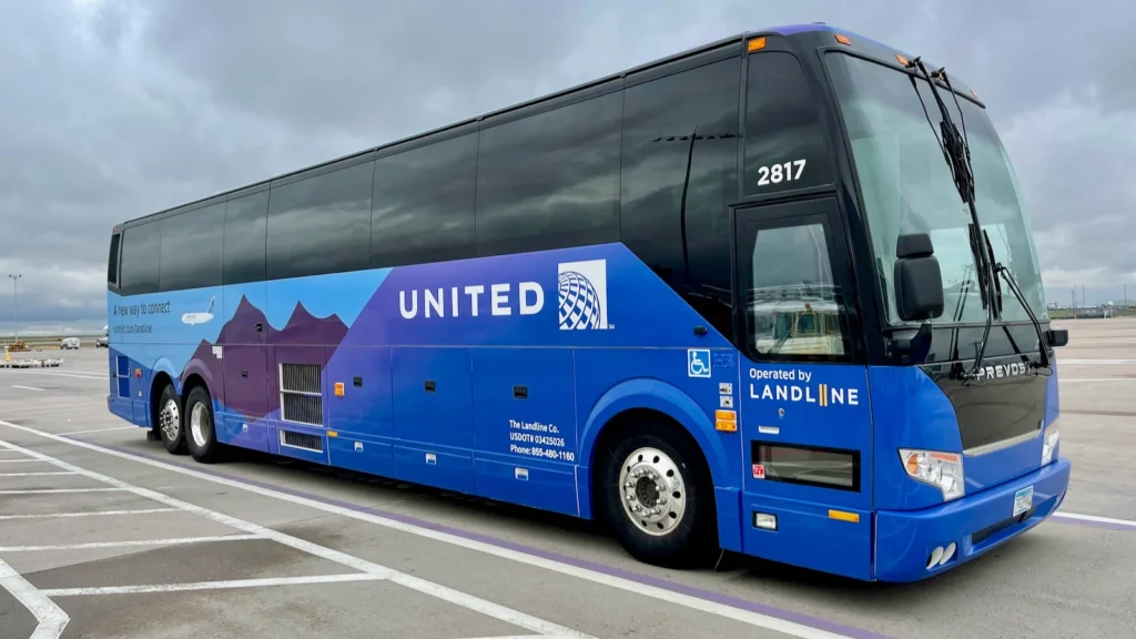 united airlines discontinue landline bus