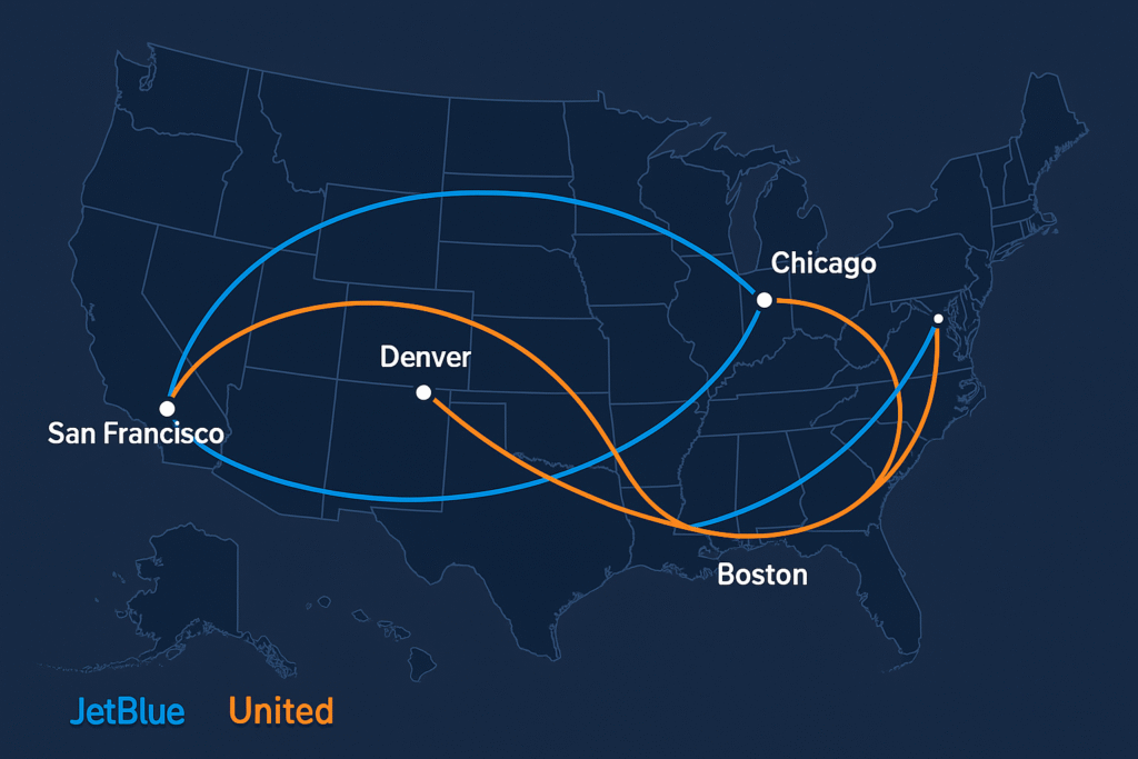 JetBlue United Blue Sky partnership